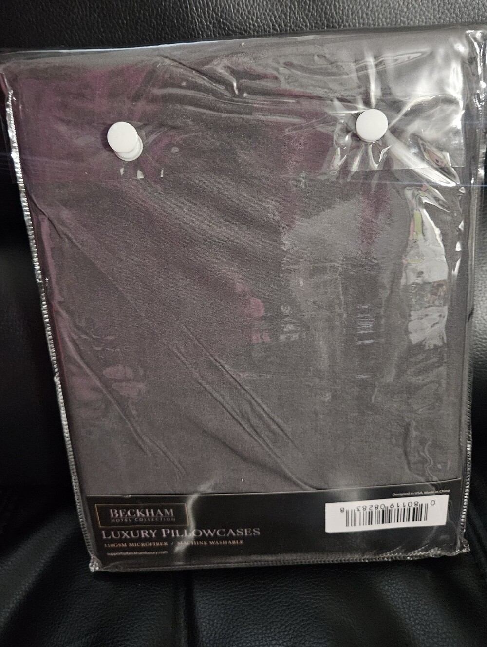 Beckham Hotel Collection Luxury Pillowcases - Charcoal Gray King 20x36 (4 Pack) - Picture 2 of 2